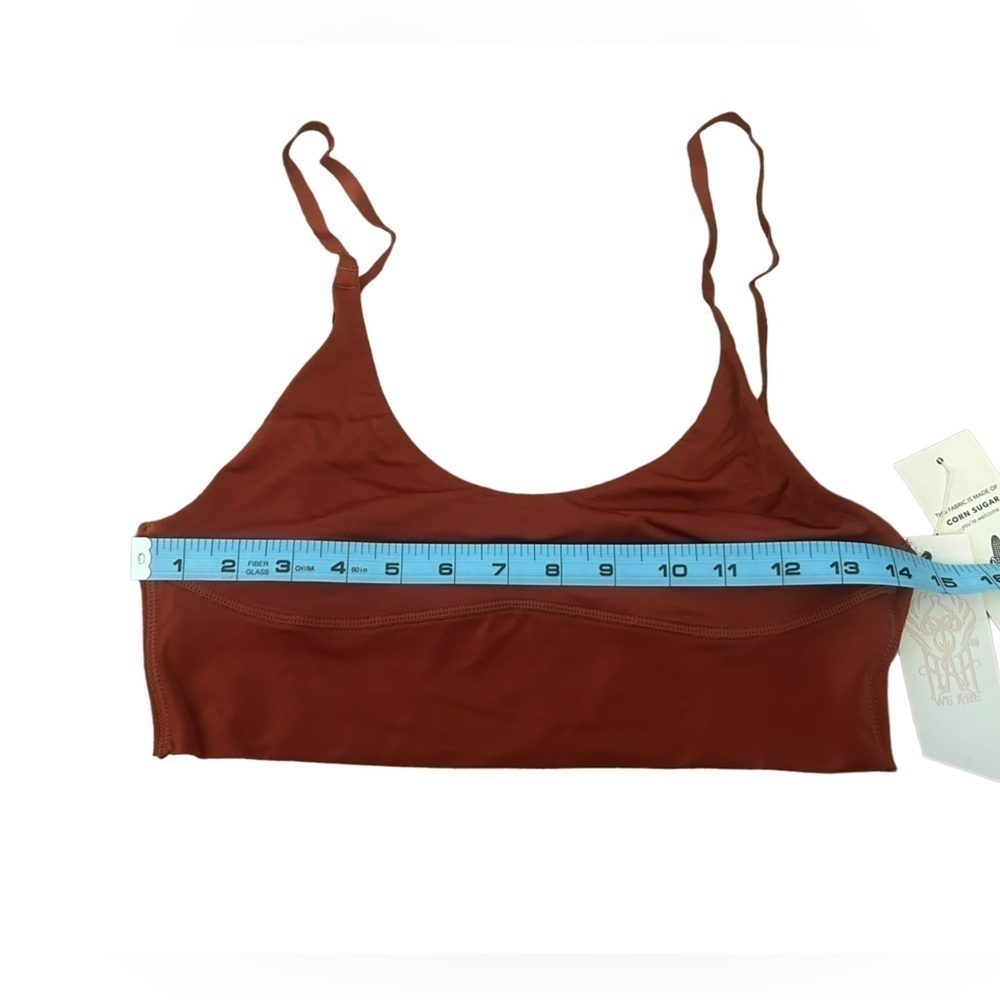 We are HAH | Free People Scoop Neck Cami BrHAH Bralette Bronze Size Large NWT - Picture 11 of 12